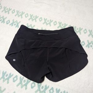 Lululemon speed up shorts, size 8, 4” inseam
